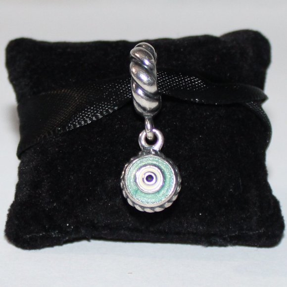 Pandora Jewelry - Pandora Evil Eye Blue Enamel Hanging Charm